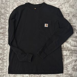 Carhartt Black Pocket Long Sleeve Tee